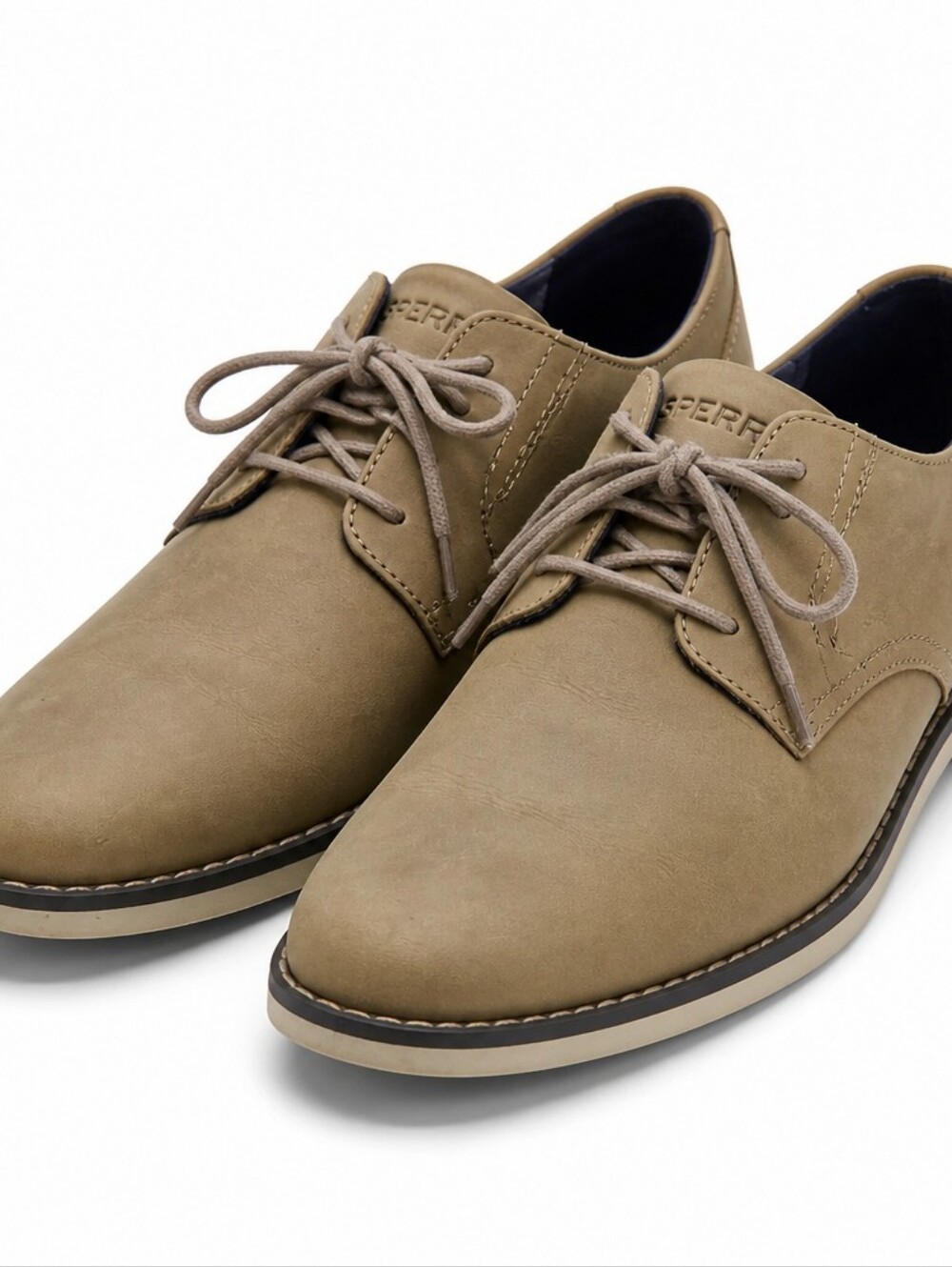 Sperry Top-Sider Men's Beige Nubuck Oxford Shoes Size 10M